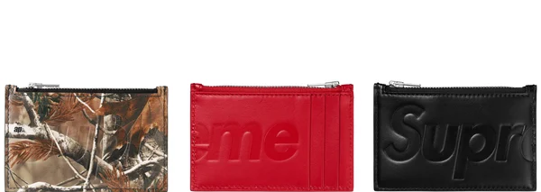 Supreme Leather Zip Card Holder - Product Image