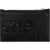 Supreme Leather Zip Card Holder - Black (front)