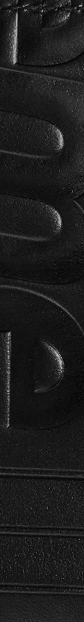 Supreme Leather Zip Card Holder - Black (front)