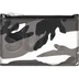 Supreme Leather Zip Card Holder - Snow Camo (front)