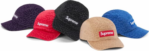 Supreme Leopard Corduroy Camp Cap - Product Image