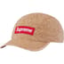 Supreme Leopard Corduroy Camp Cap - Beige (front)