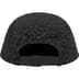 Supreme Leopard Corduroy Camp Cap - Black (front)