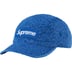 Supreme Leopard Corduroy Camp Cap - Blue (front)