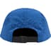 Supreme Leopard Corduroy Camp Cap - Blue (front)