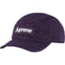 Supreme Leopard Corduroy Camp Cap - Purple (front)