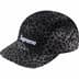 Supreme Leopard Velvet Camp Cap - Black (front)
