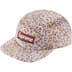 Supreme Leopard Velvet Camp Cap - Tan (front)