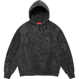 Supreme Liberty Hooded Sweatshirt Washed Black