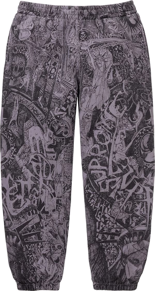 Supreme Liberty Sweatpant - Dusty Purple (front)