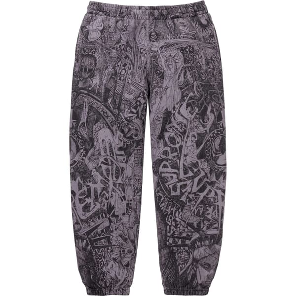 Supreme Liberty Sweatpant - Dusty Purple (front)