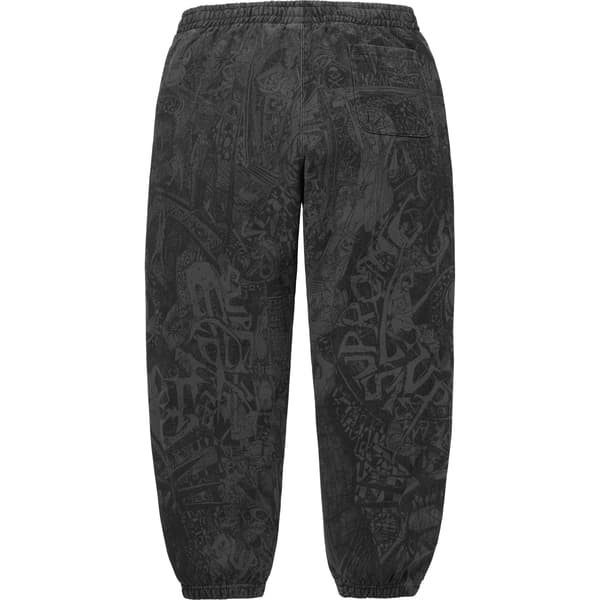 Supreme Liberty Sweatpant - Washed Black (front)