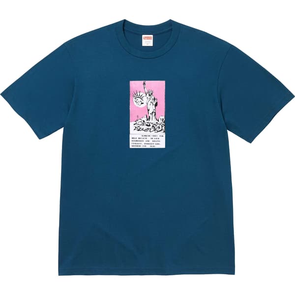 Supreme Liberty Tee - Indigo (front)