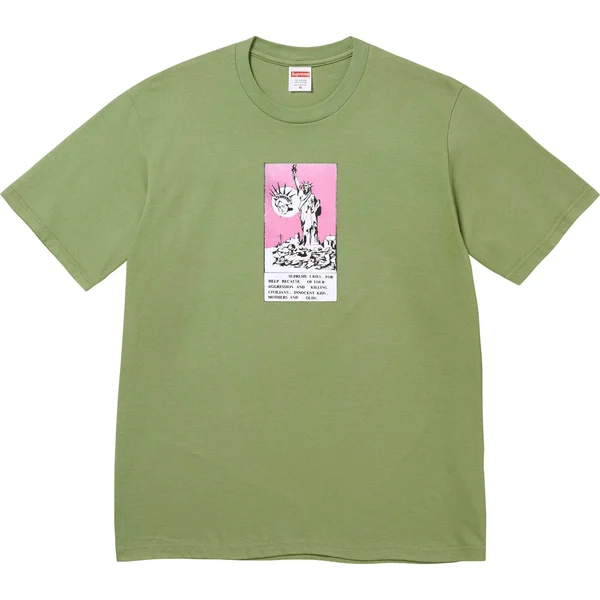Supreme Liberty Tee - Moss (front)
