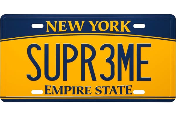 Supreme License Plate - Product Image
