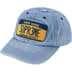 Supreme License Plate 6-Panel - Denim (front)