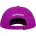Supreme License Plate 6-Panel - Purple (front)