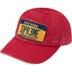 Supreme License Plate 6-Panel - Red (front)