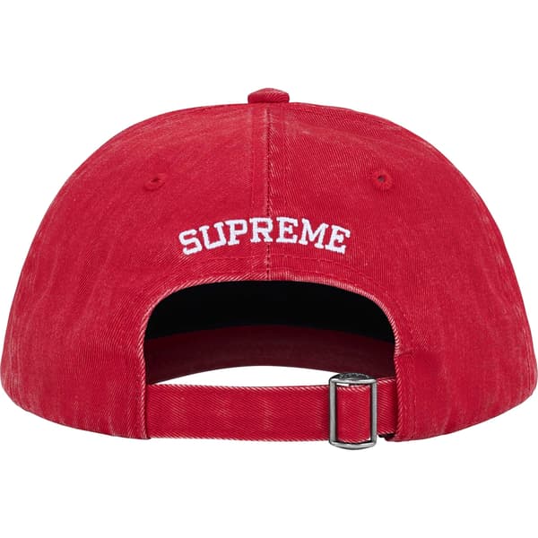 Supreme License Plate 6-Panel - Red (front)