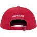 Supreme License Plate 6-Panel - Red (front)