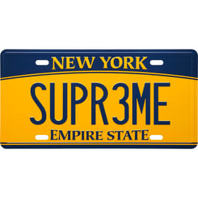 Supreme License Plate Multicolor