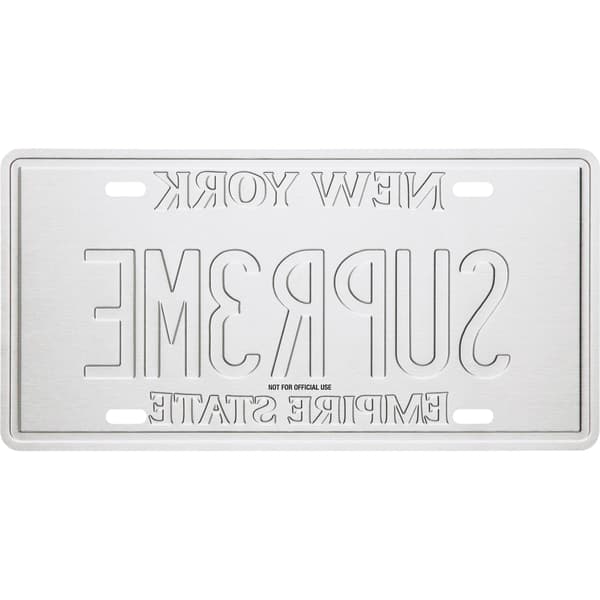 Supreme License Plate - Multicolor (front)