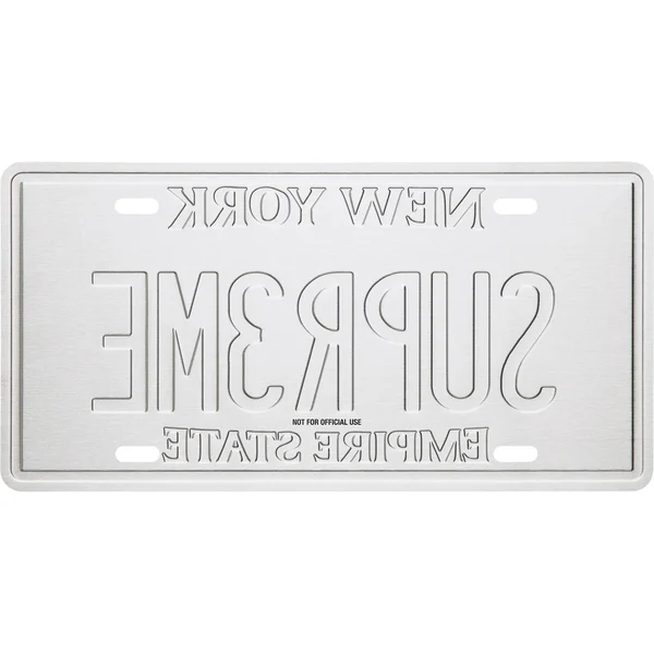 Supreme License Plate - Multicolor (front)