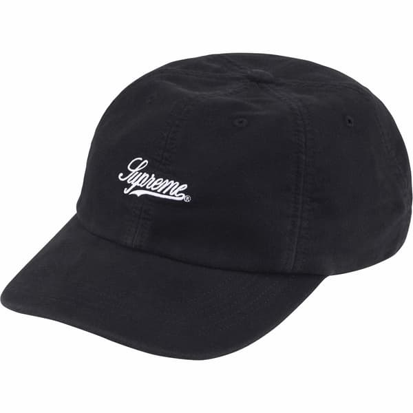 Supreme Lightweight Moleskin 6-Panel - Black (front)