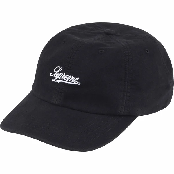 Supreme Lightweight Moleskin 6-Panel - Black (front)