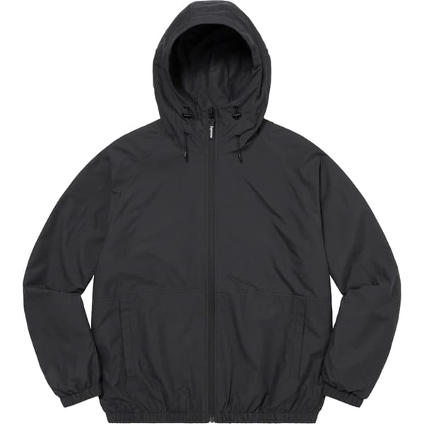Supreme Lightweight Nylon Hooded Jacket - Black (front)