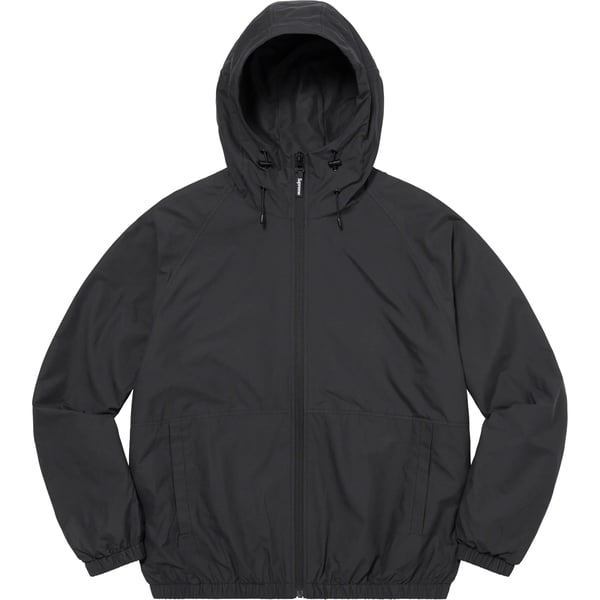 Supreme Lightweight Nylon Hooded Jacket - Black (front)