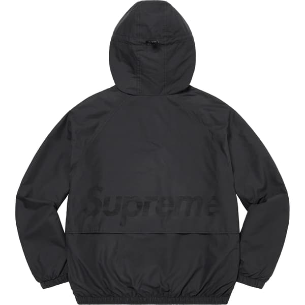 Supreme Lightweight Nylon Hooded Jacket - Black (front)