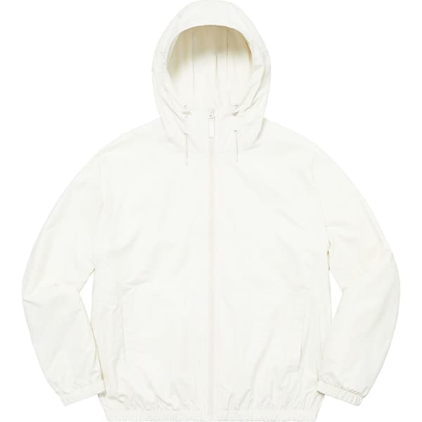 Supreme Lightweight Nylon Hooded Jacket - Stone (front)