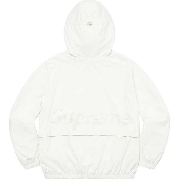 Supreme Lightweight Nylon Hooded Jacket - Stone (front)
