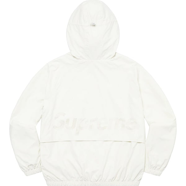 Supreme Lightweight Nylon Hooded Jacket - Stone (front)