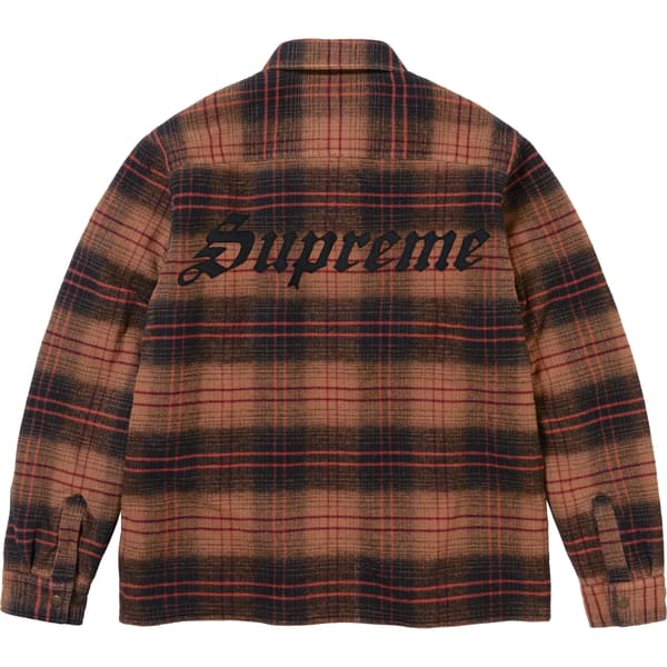 Supreme Lined Flannel Snap Shirt - Black (front)