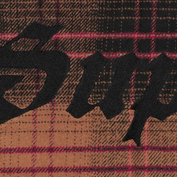 Supreme Lined Flannel Snap Shirt - Black (front)