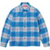 Supreme Lined Flannel Snap Shirt - Blue (front)