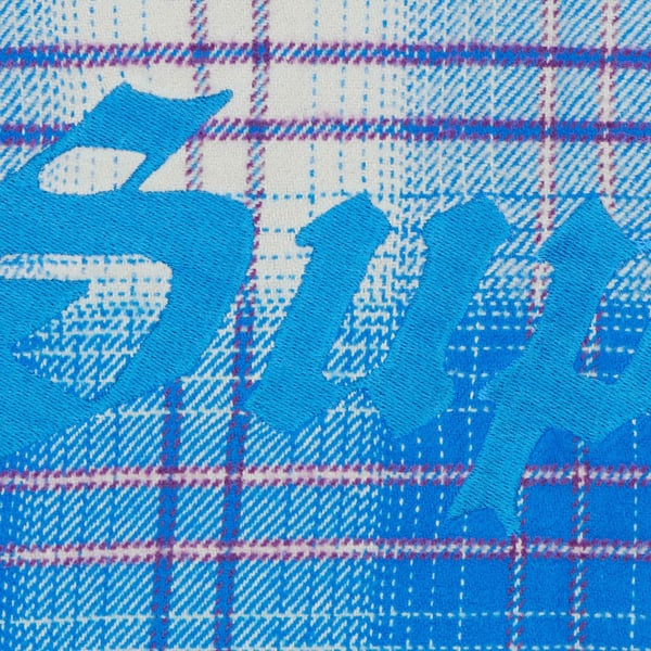 Supreme Lined Flannel Snap Shirt - Blue (front)