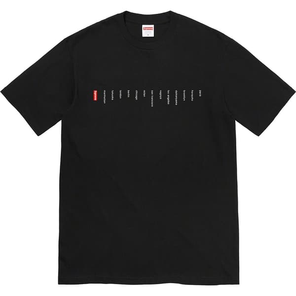 Supreme Location Tee - Black (front)
