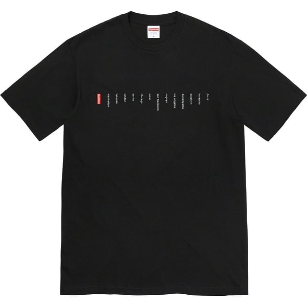 Supreme Location Tee - Black (front)