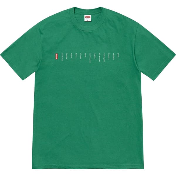 Supreme Location Tee - Light Pine (front)