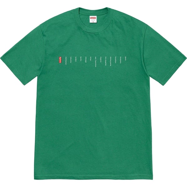 Supreme Location Tee - Light Pine (front)