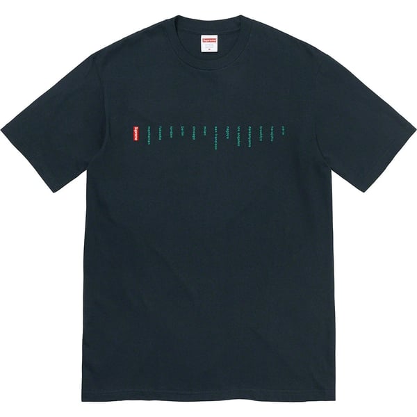 Supreme Location Tee - Navy (front)