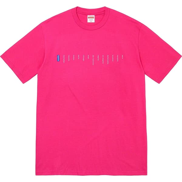 Supreme Location Tee - Pink (front)