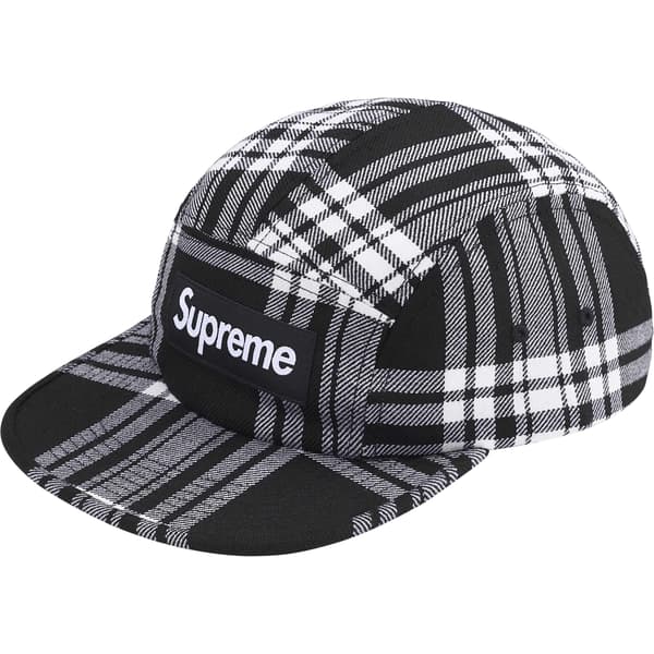 Supreme Lochcarron Camp Cap - Black (front)