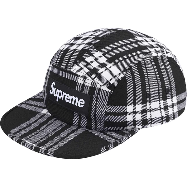 Supreme Lochcarron Camp Cap - Black (front)