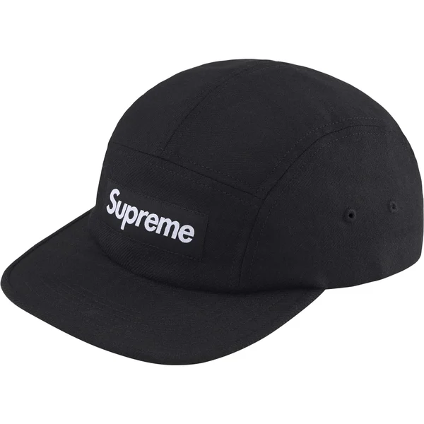 Supreme Lochcarron Camp Cap - Black (front)