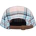 Supreme Lochcarron Camp Cap - Rose Plaid (front)