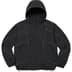 Supreme Logo Piping Hooded Track Jacket - Black (front)